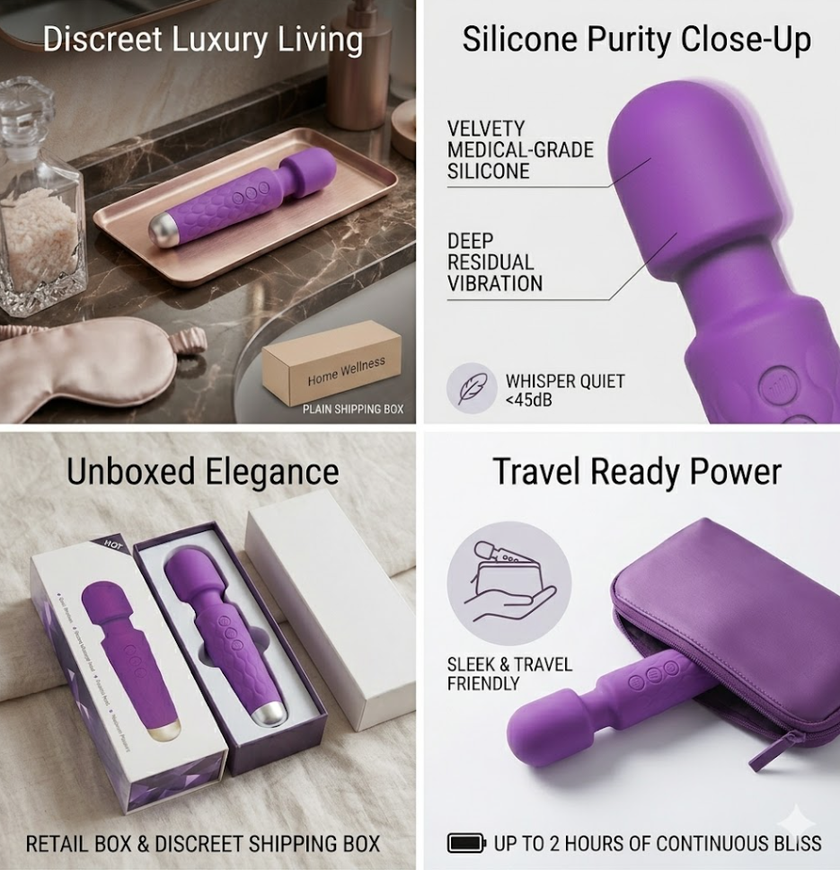 Luxury Magic Wand Massager | Powerful Clitoral & Body Stimulator