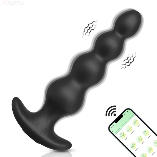 Sex Toy Anal Plug Vibrator Gay Anal Beads Butt Plug Stimulator Masturbation Penetration Anal Vibration Men Women Anal Toys 18