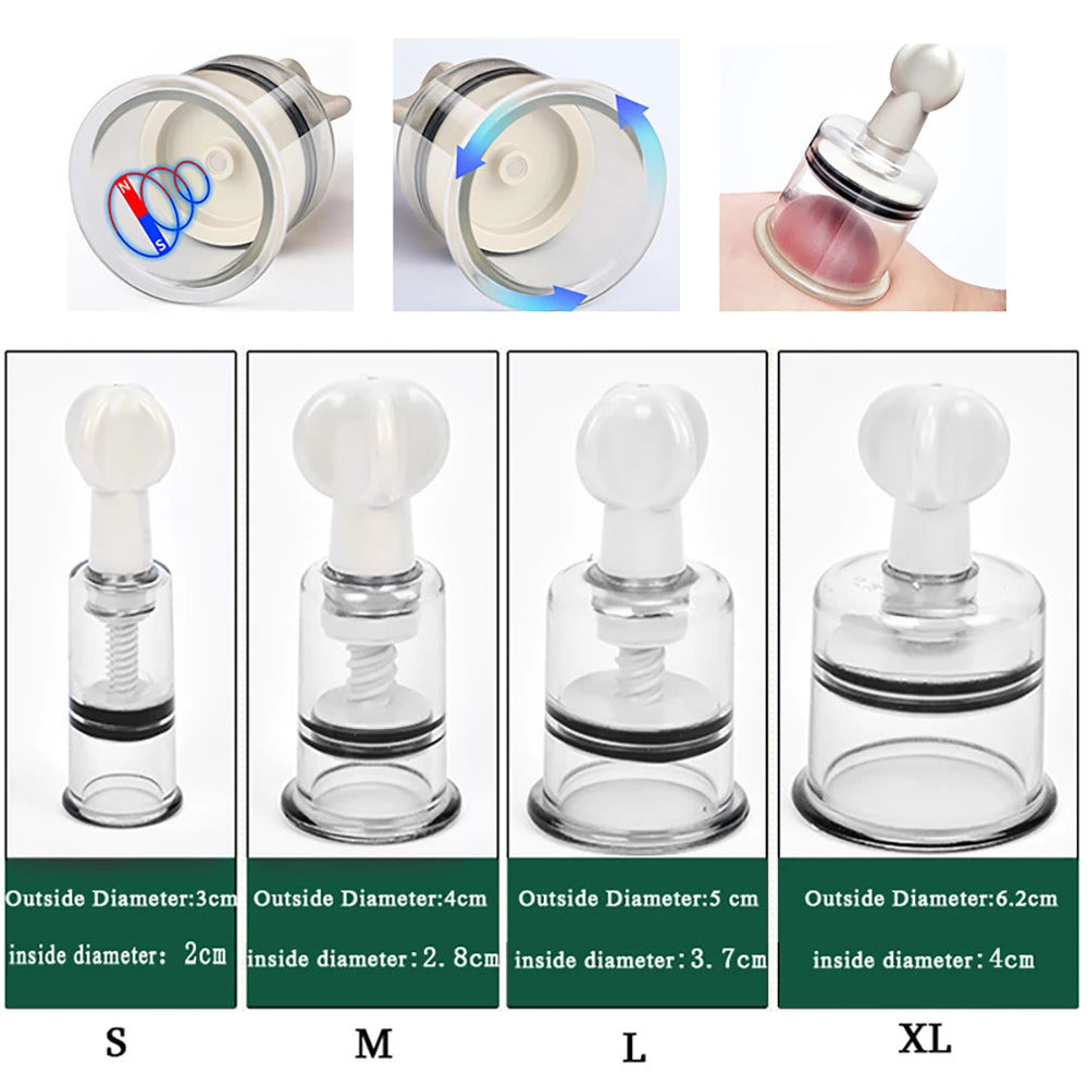 TwistEase Nipple Suction Cups | 4 Sizes