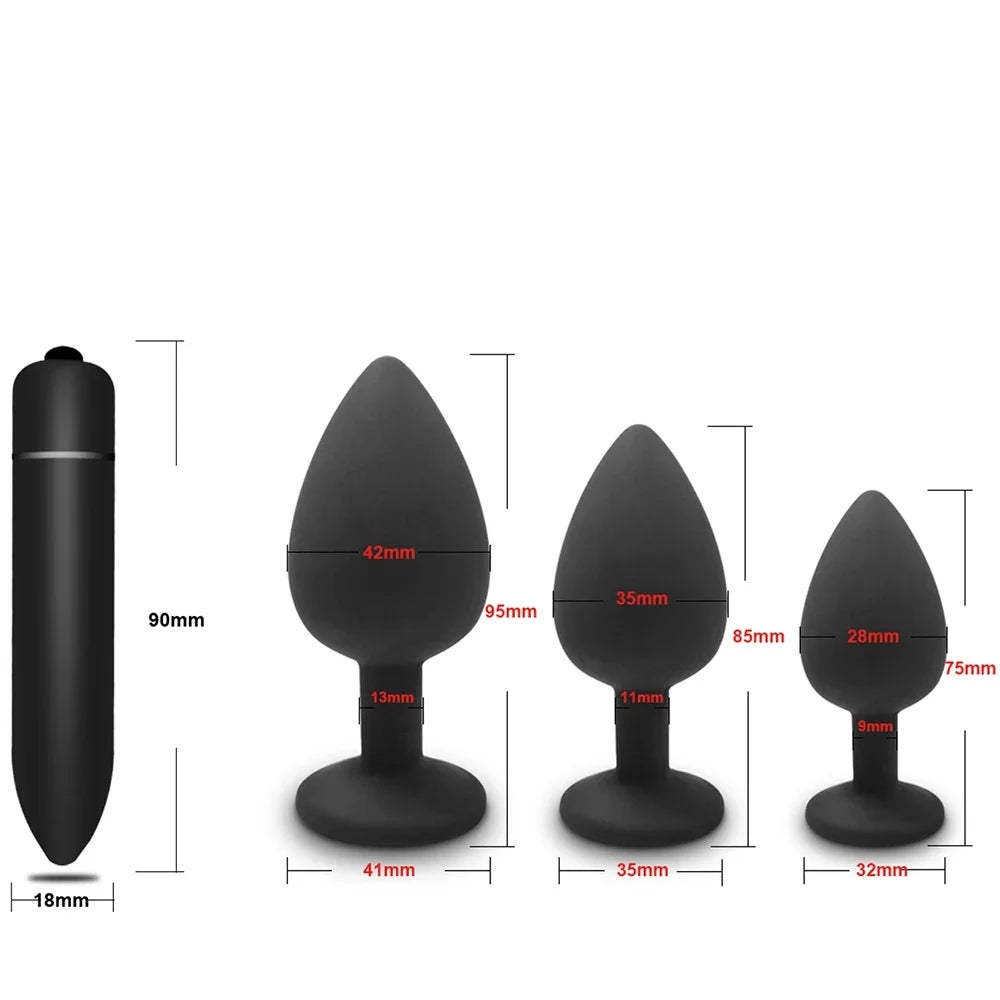SmoothStart Silicone Anal Plug Set | 4 Pieces