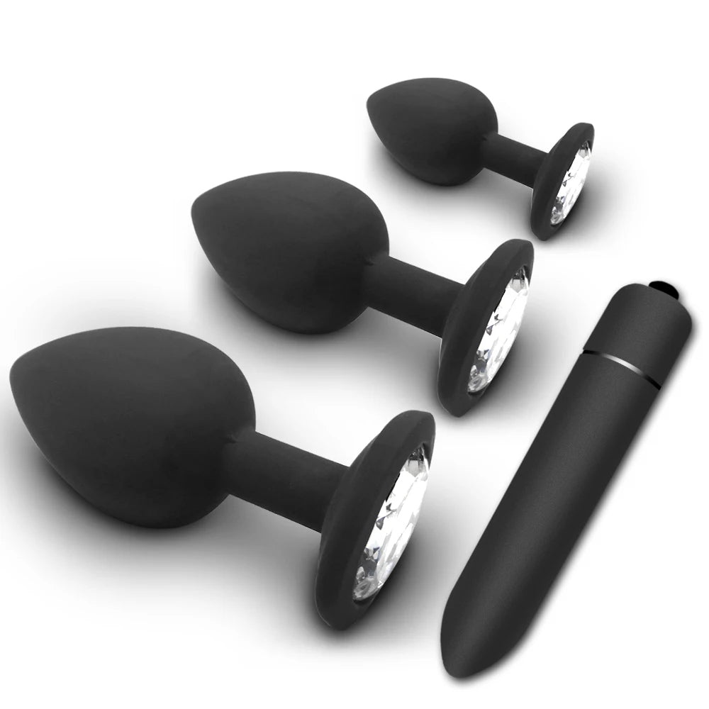 SmoothStart Silicone Anal Plug Set | 4 Pieces