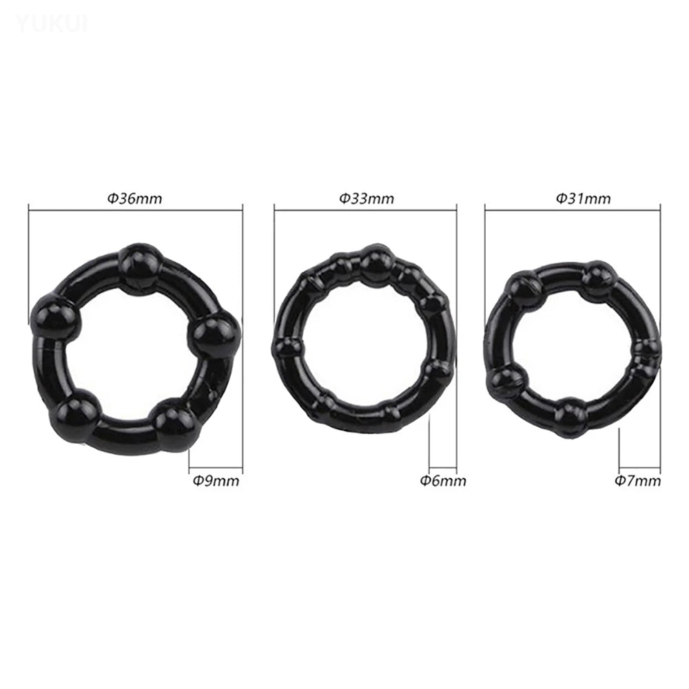 CoreFlex Silicone Cock Ring Set | 3 Pieces