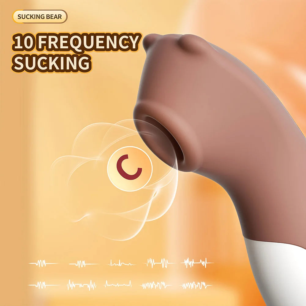 Clit Sucking Vibrator for Women 10 Speed Vibrating Sucker Oral Suction Nipple Clitoris Stimulator Sex Toy for Adults Masturbator