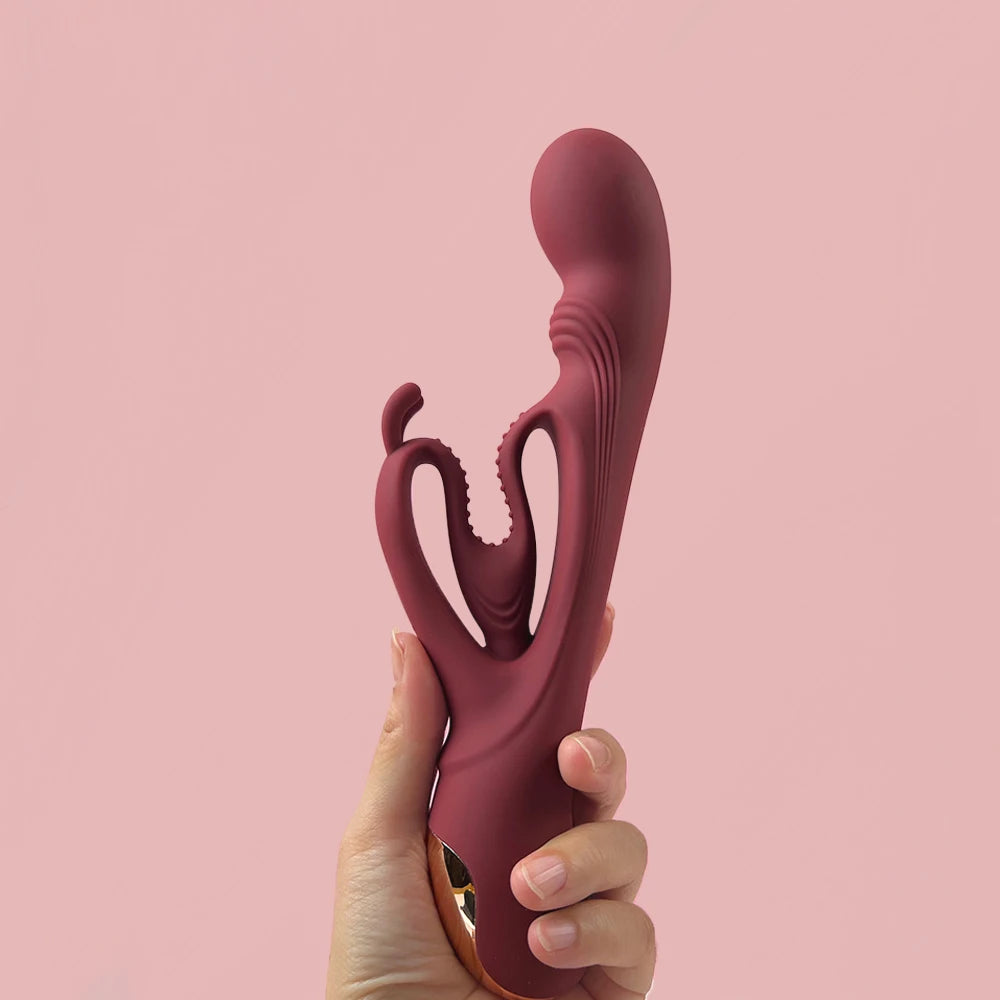 Heart Wave Rabbit Vibrator G-Spot Clitoris Stimulator Women'S Sex Toy Pleasure Massager Sexual Penetration Big Dildo Vibrator