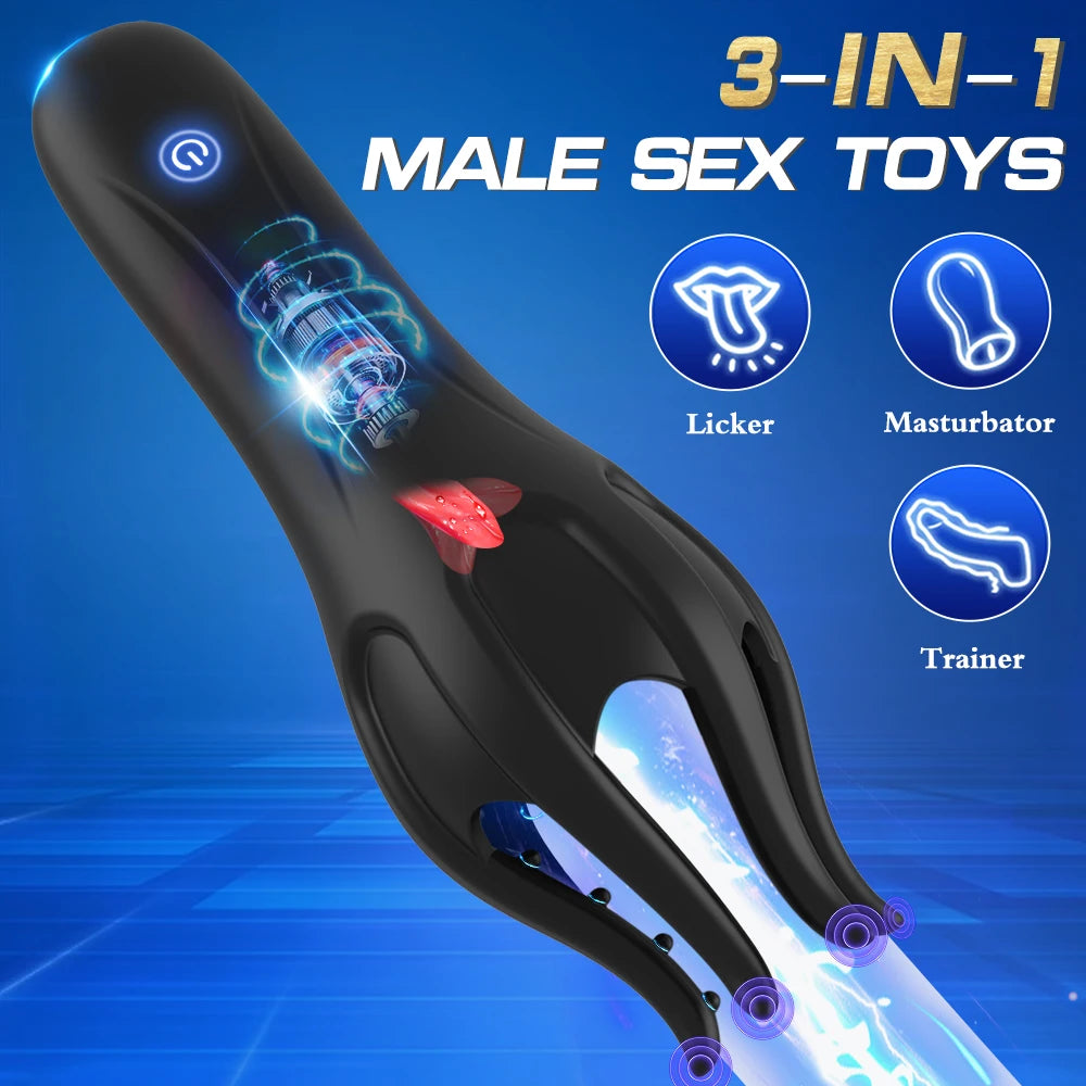 LickPulse Tongue-Style Male Masturbator