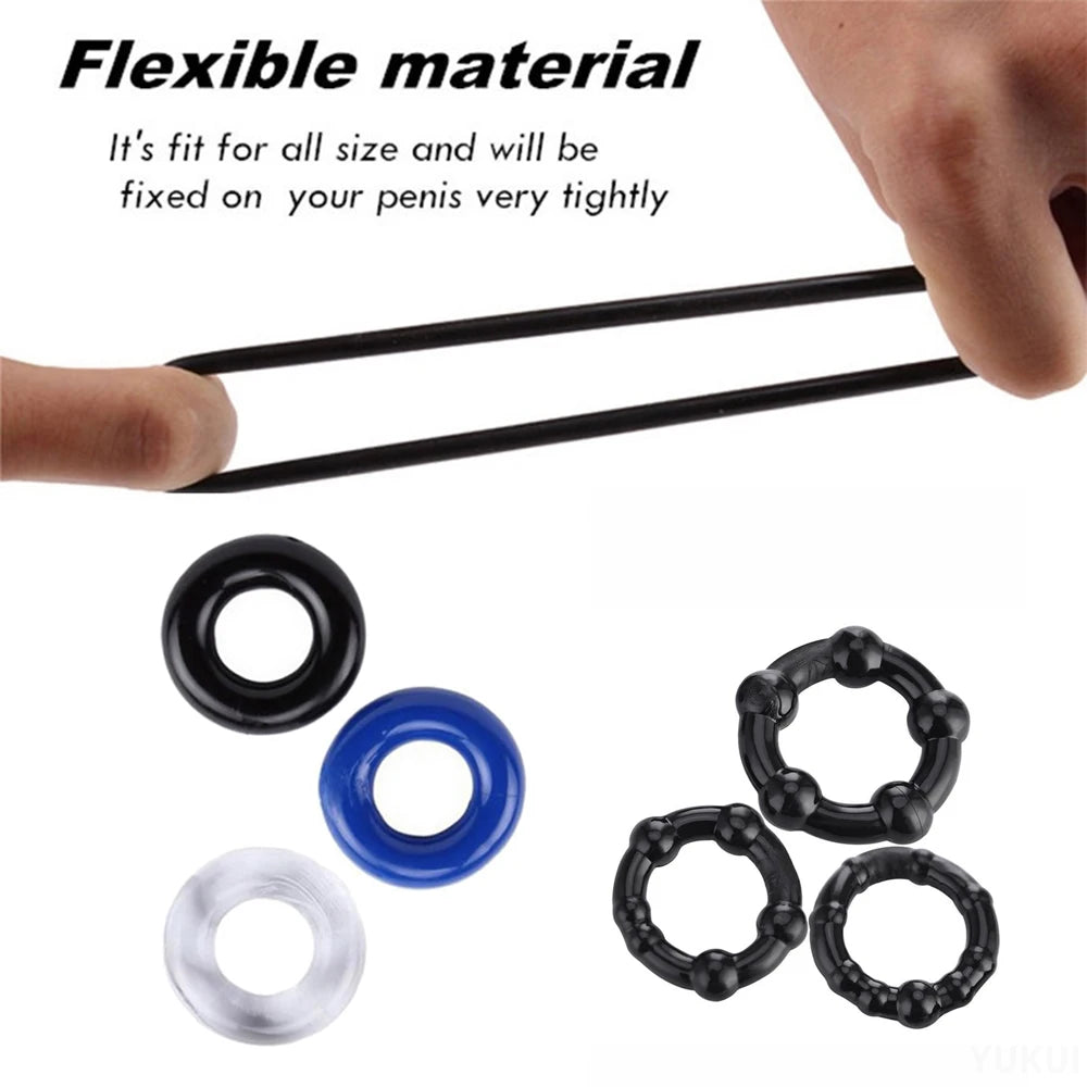 CoreFlex Silicone Cock Ring Set | 3 Pieces