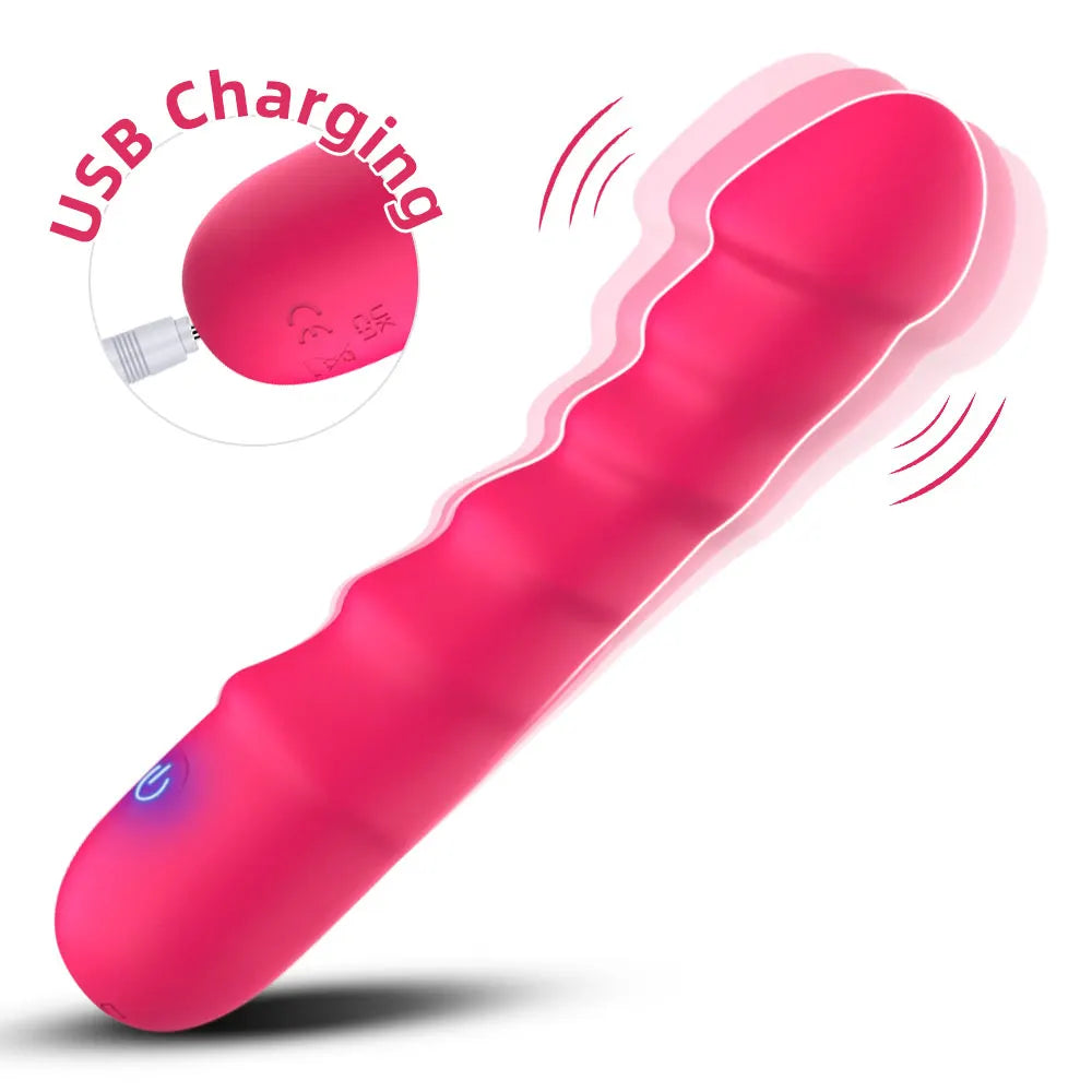 RealVibe 20-Mode Silicone Vibrating Dildo