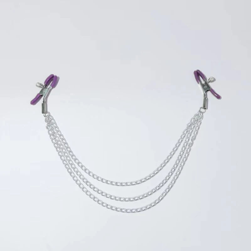 SteelMuse Butterfly Nipple Clamps | Chain Collection
