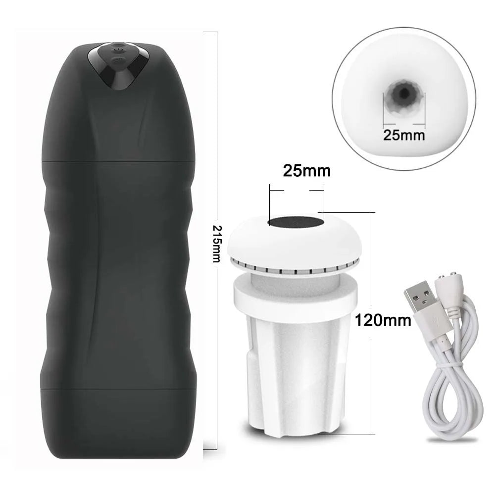 Automatic Male Sucking Mastubator Vibration Blowjob Machine Masturbation Cup Sex Toys Adult Goods for Men Masturbate Supplies