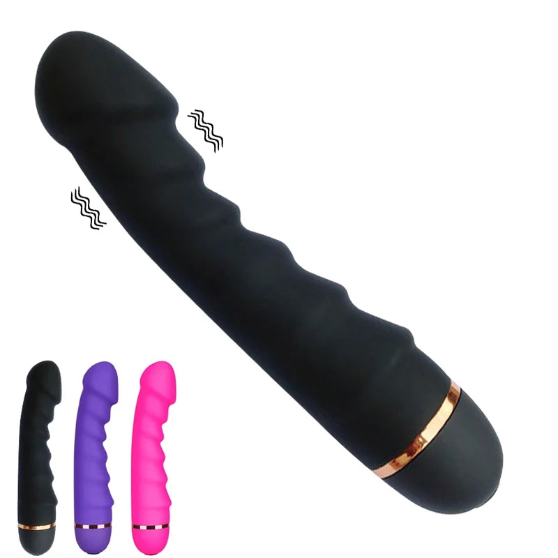 RealVibe 20-Mode Silicone Vibrating Dildo
