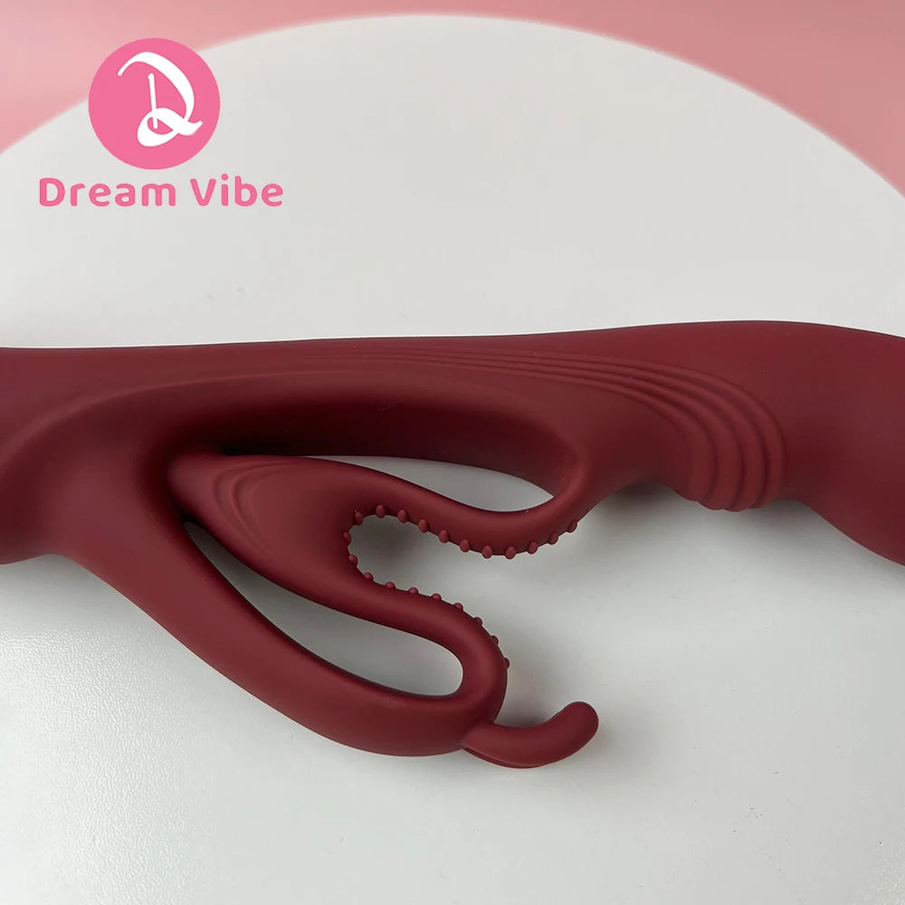 Heart Wave Rabbit Vibrator G-Spot Clitoris Stimulator Women'S Sex Toy Pleasure Massager Sexual Penetration Big Dildo Vibrator