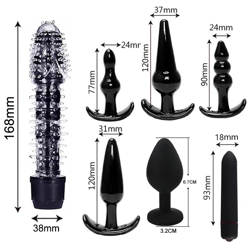 BDSM Kits Sex Bondage Vibrators Sex Toys for Women Couples Adult 18 Handcuffs Erotic Accessories Anal Plug Dildo Sexy Toys Shop