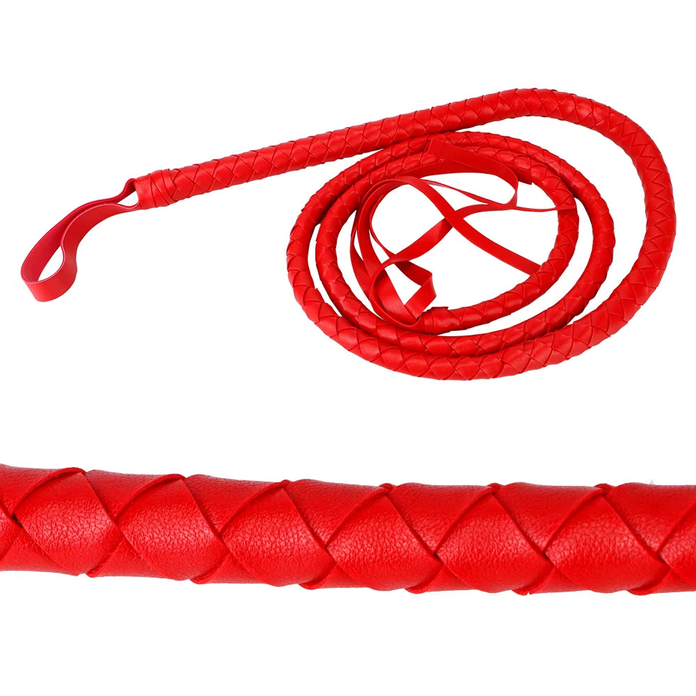 VelvetStrike 2m Couples Whip | PU Leather