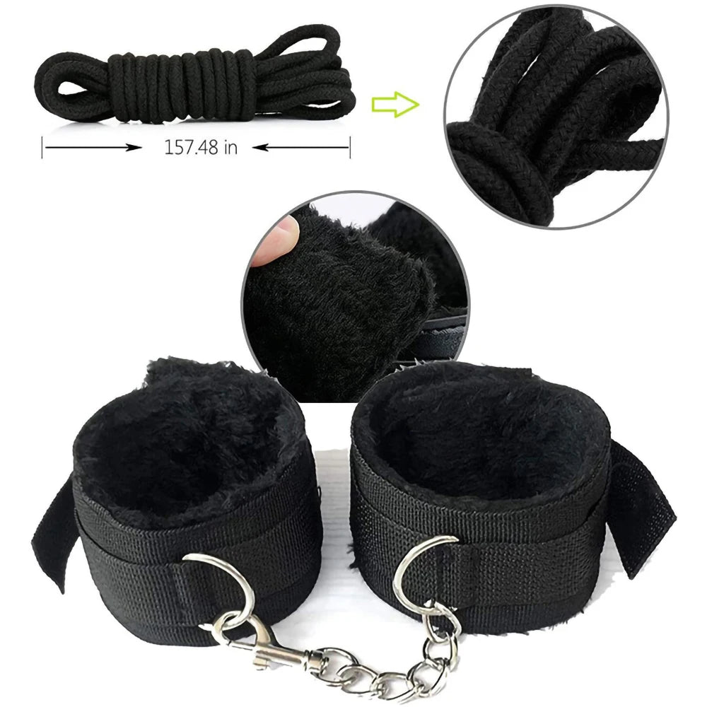 BDSM Kits Sex Bondage Vibrators Sex Toys for Women Couples Adult 18 Handcuffs Erotic Accessories Anal Plug Dildo Sexy Toys Shop