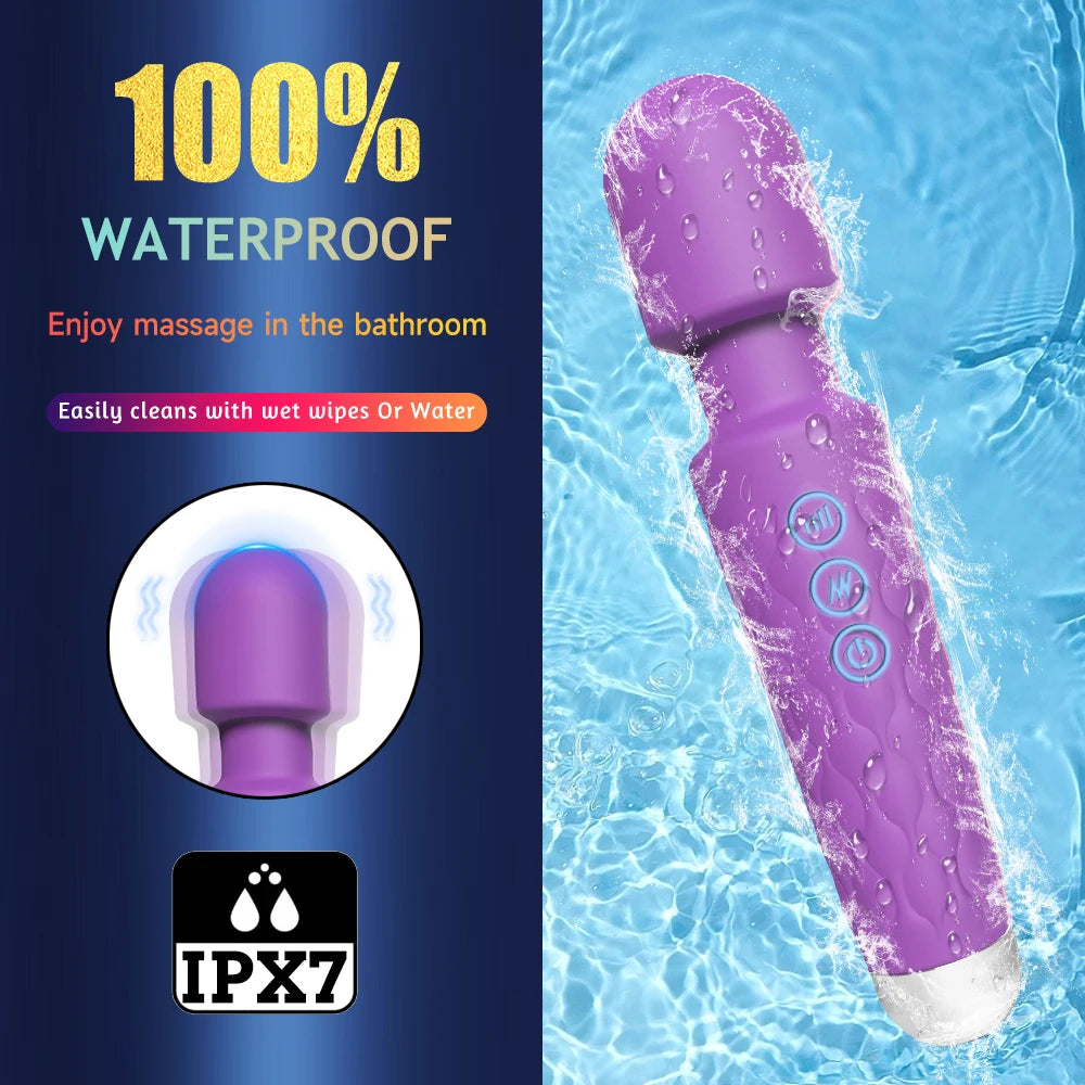 Powerful Vibrating AV Vibrator Magic Wand Clitoris Stimulator Sex Toys for Women G Spot Massager Adult Female Sex Erotic Product