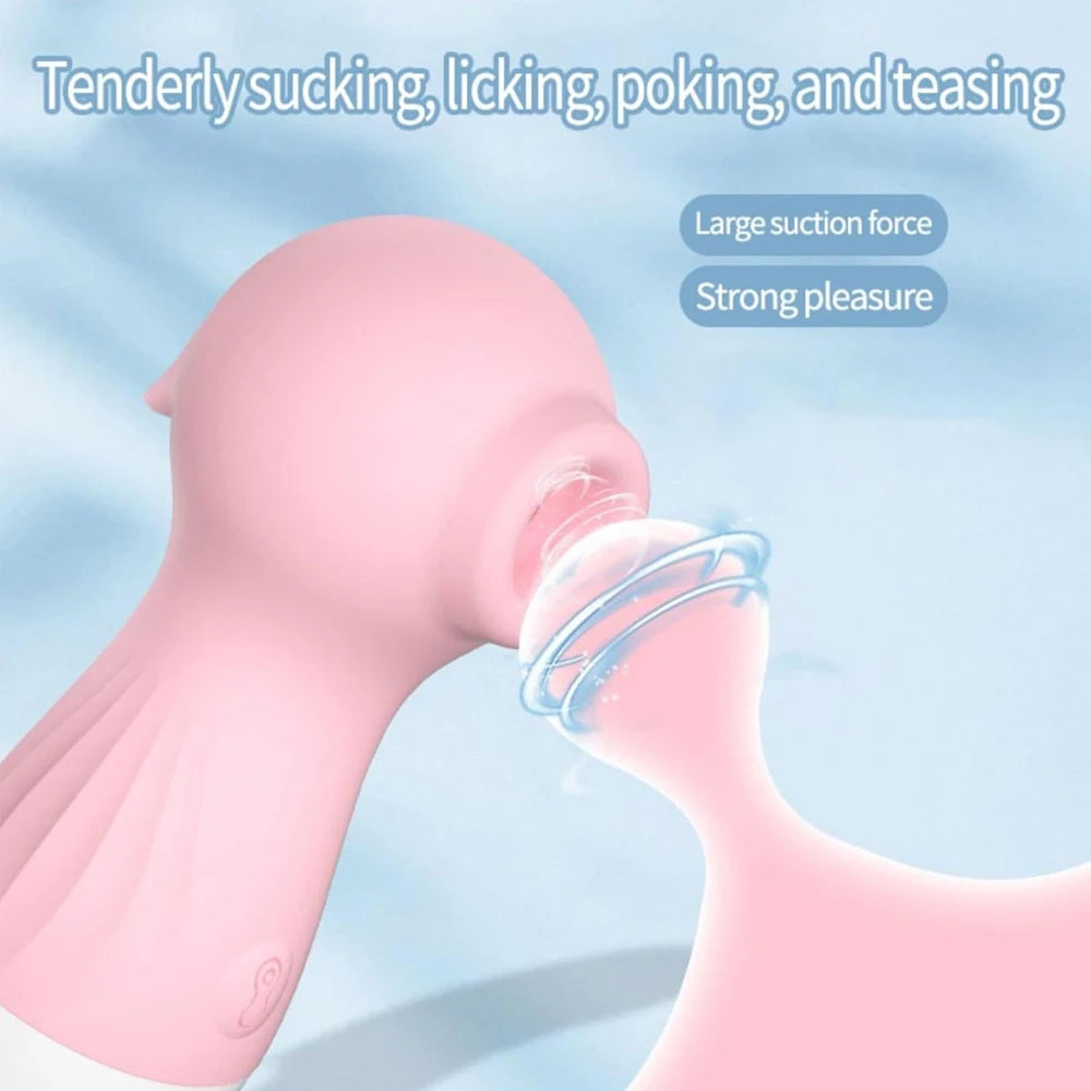 Powerful Sucking Vibrator for Women Nipple Clit Stimulator Vaginal Oral Vacuum Massager Female Masturbator Sex Toys for Adult