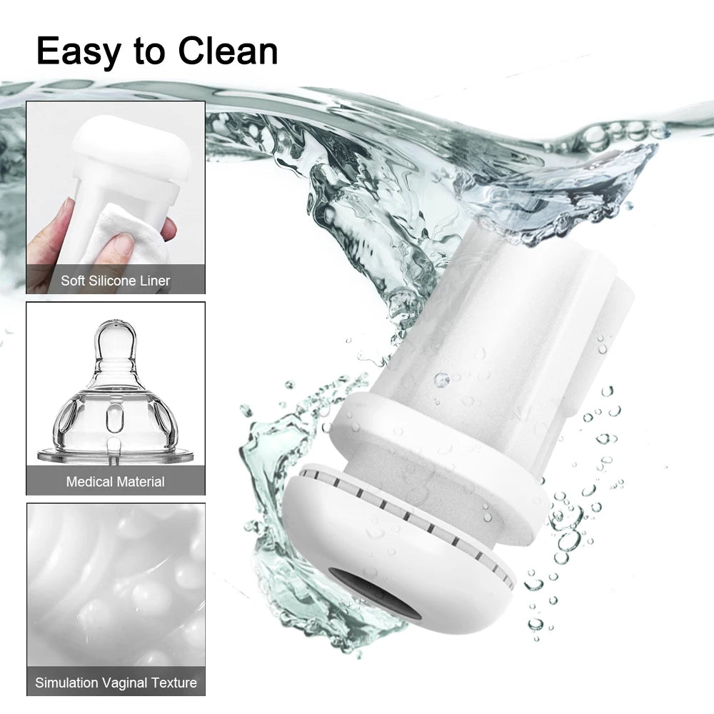 Automatic Male Sucking Mastubator Vibration Blowjob Machine Masturbation Cup Sex Toys Adult Goods for Men Masturbate Supplies