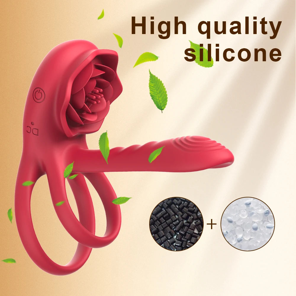 Powerful Cockring Vibrator Clitoris Stimulation Delay Ejaculation Remote Control Cock Ring Penis Ring Adults Sex Toy for Couple