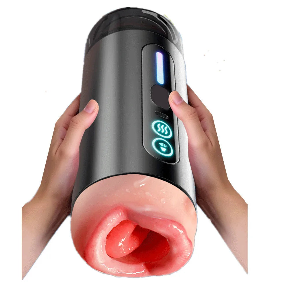 Automatic Male Sucking Masturbator Vibration Blowjob Machine Heating Masturbation Cup Sex Toys Adult for Men Masturbate Supplies