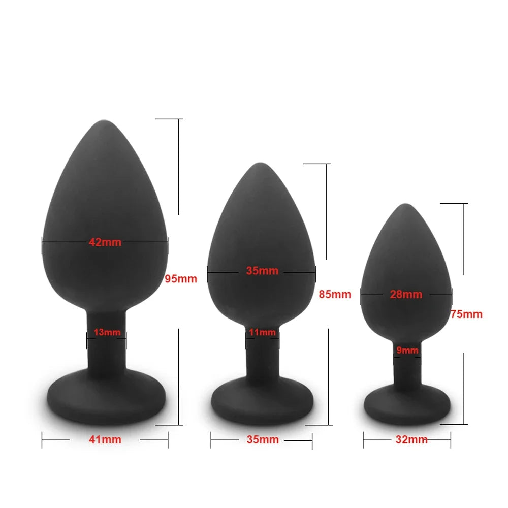 SmoothStart Silicone Anal Plug Set | 4 Pieces