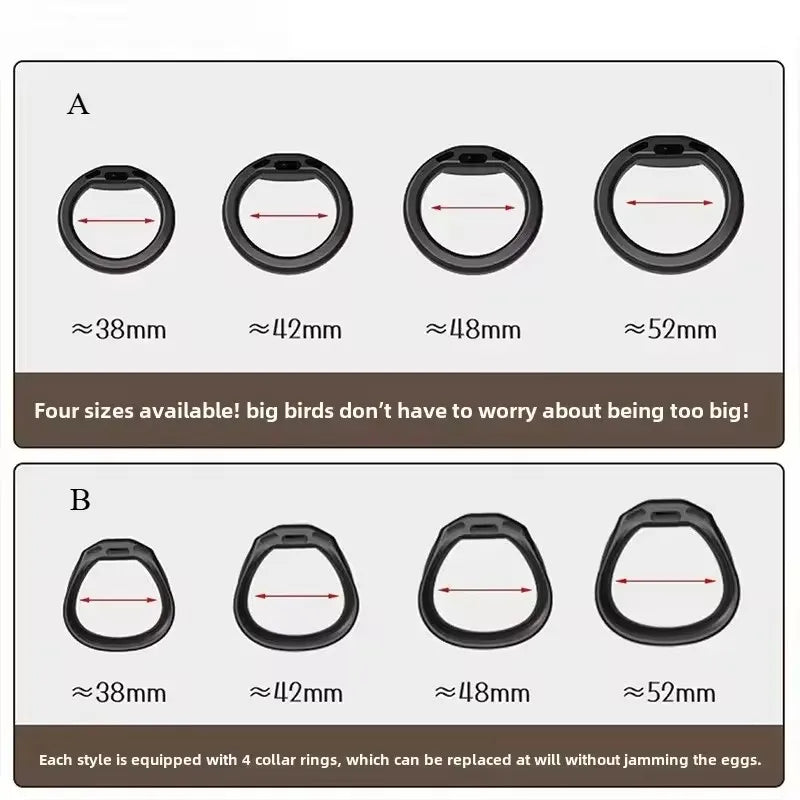 SoftLock Silicone Chastity Set | 4 Rings