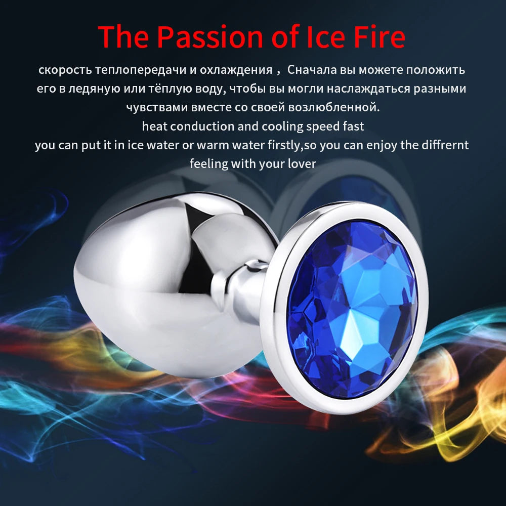 JewelBase Stainless Steel Anal Plug
